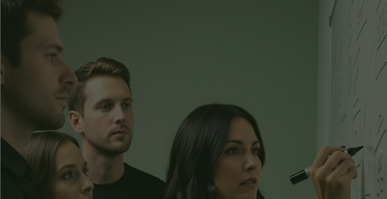 Equipe de engenharia trabalhando